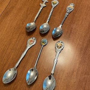 Souvenir spoons from Alberta